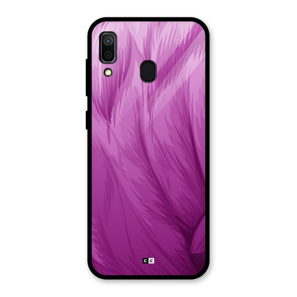 Lavender Furrs Glass Back Case for Galaxy A30