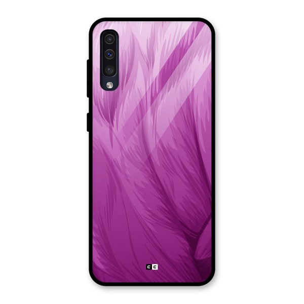 Lavender Furrs Glass Back Case for Galaxy A50