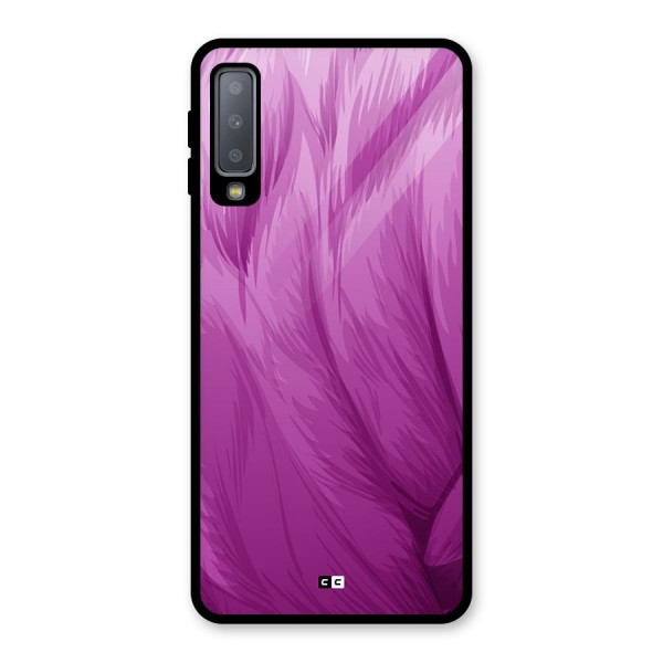 Lavender Furrs Glass Back Case for Galaxy A7 (2018)