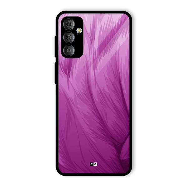 Lavender Furrs Glass Back Case for Galaxy F23