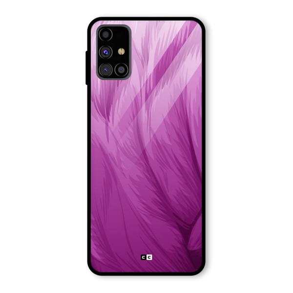 Lavender Furrs Glass Back Case for Galaxy M31s