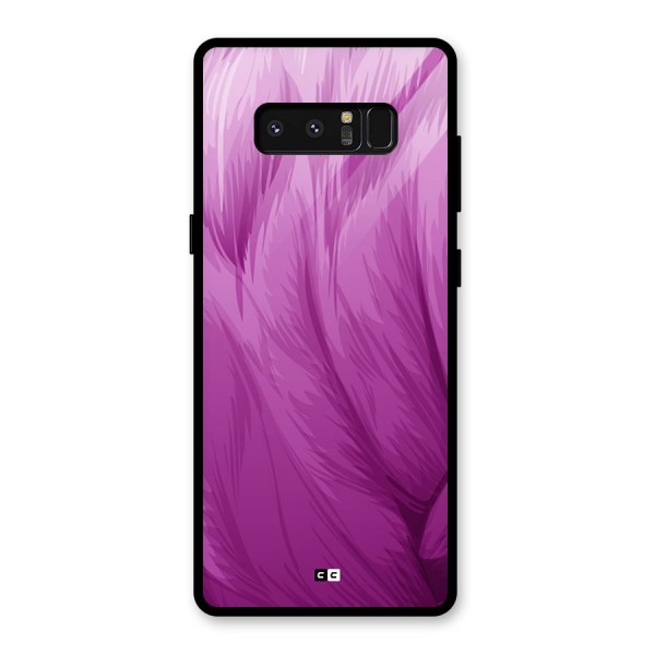 Lavender Furrs Glass Back Case for Galaxy Note 8