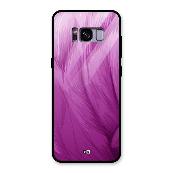 Lavender Furrs Glass Back Case for Galaxy S8