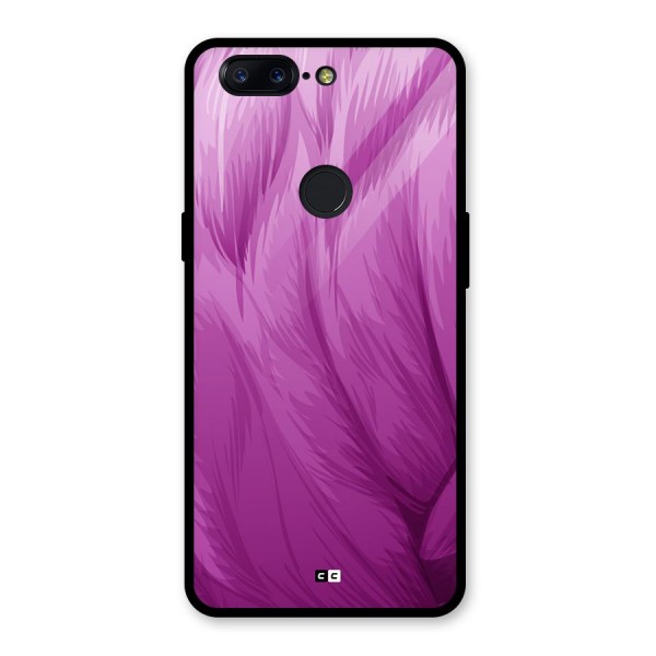 Lavender Furrs Glass Back Case for OnePlus 5T