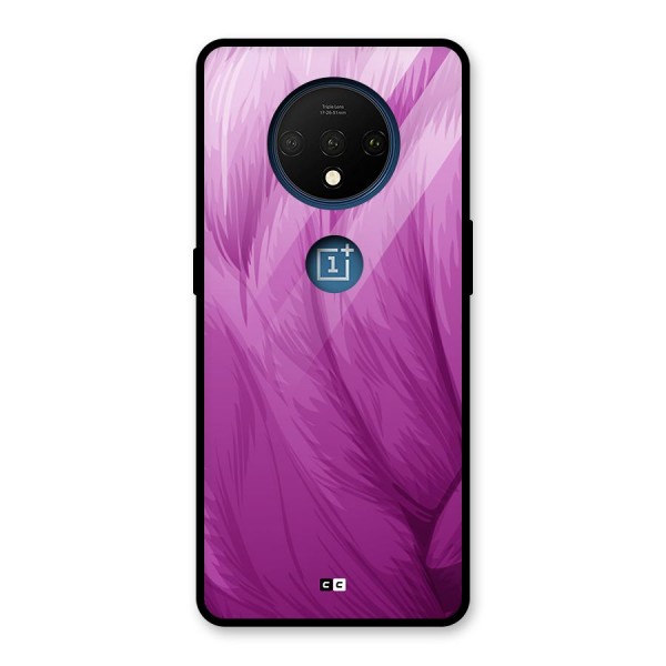 Lavender Furrs Glass Back Case for OnePlus 7T