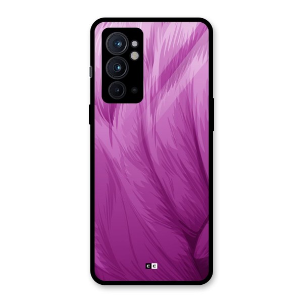 Lavender Furrs Glass Back Case for OnePlus 9RT 5G