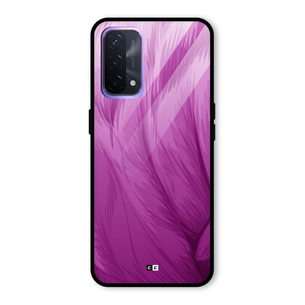 Lavender Furrs Glass Back Case for Oppo A74 5G