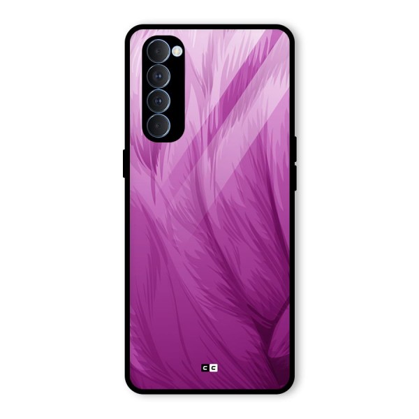 Lavender Furrs Glass Back Case for Oppo Reno4 Pro