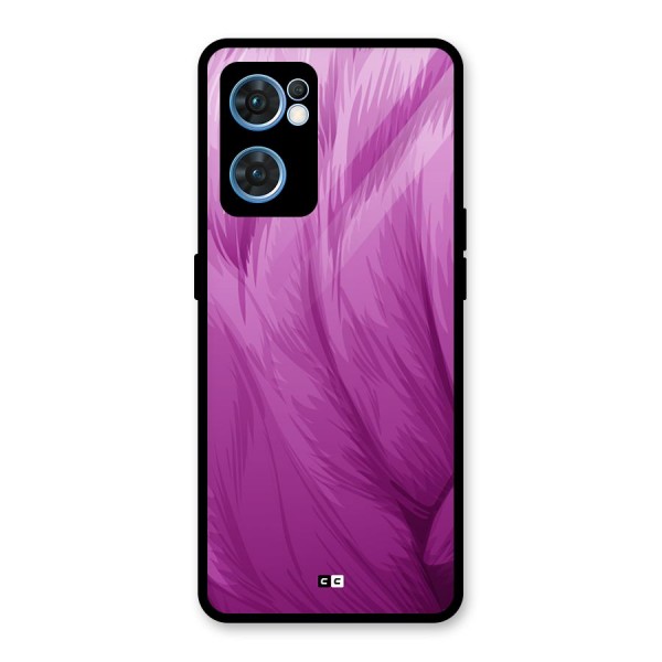 Lavender Furrs Glass Back Case for Oppo Reno7 5G