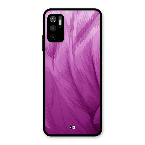 Lavender Furrs Glass Back Case for Poco M3 Pro 5G