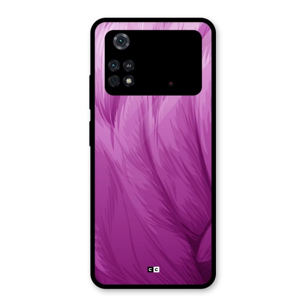 Lavender Furrs Glass Back Case for Poco M4 Pro 4G