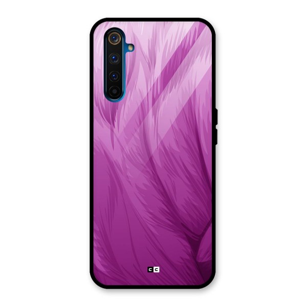 Lavender Furrs Glass Back Case for Realme 6 Pro