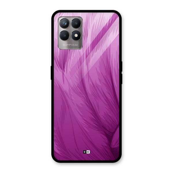 Lavender Furrs Glass Back Case for Realme 8i