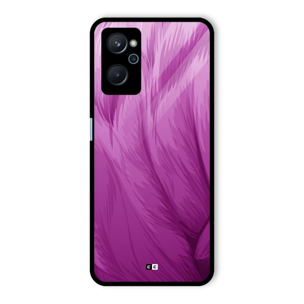 Lavender Furrs Glass Back Case for Realme 9i