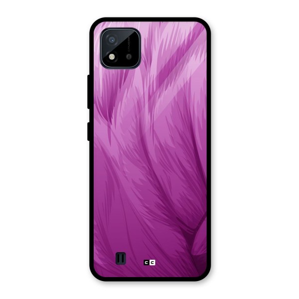 Lavender Furrs Glass Back Case for Realme C11 2021