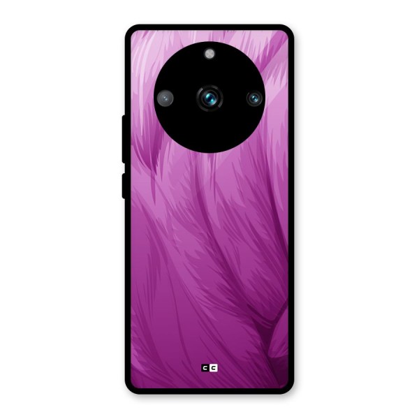 Lavender Furrs Glass Back Case for Realme Narzo 60 Pro