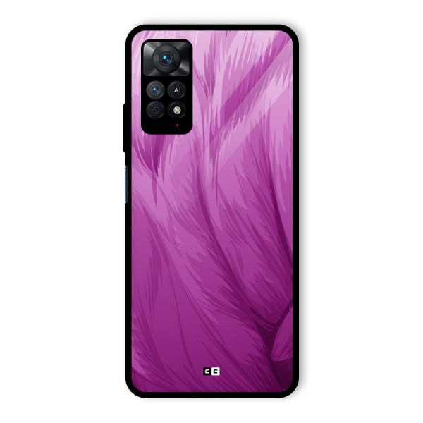 Lavender Furrs Glass Back Case for Redmi Note 11 Pro