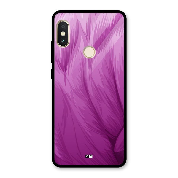 Lavender Furrs Glass Back Case for Redmi Note 5 Pro