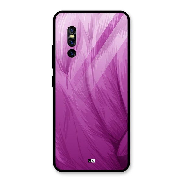 Lavender Furrs Glass Back Case for Vivo V15 Pro