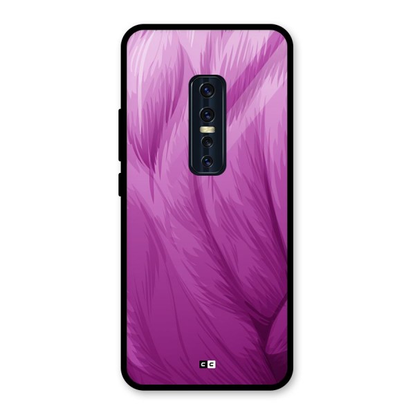 Lavender Furrs Glass Back Case for Vivo V17 Pro