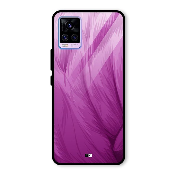 Lavender Furrs Glass Back Case for Vivo V20 Pro