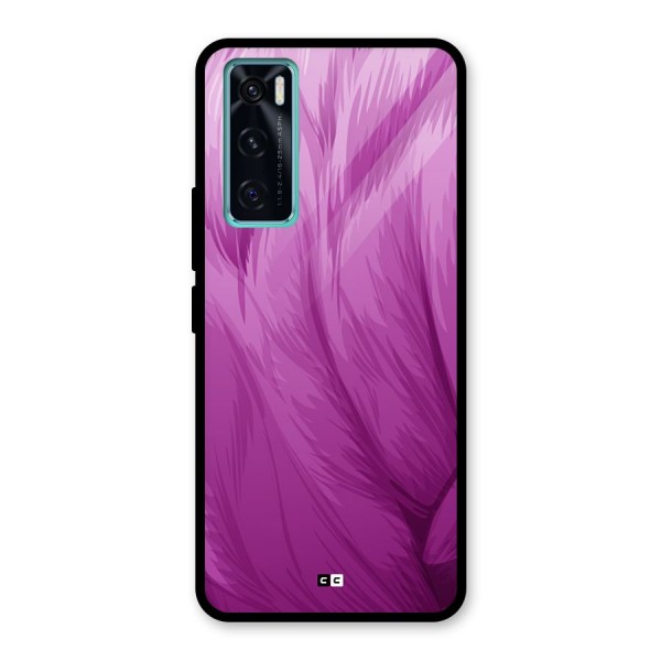 Lavender Furrs Glass Back Case for Vivo V20 SE