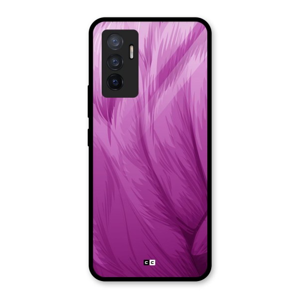 Lavender Furrs Glass Back Case for Vivo V23e