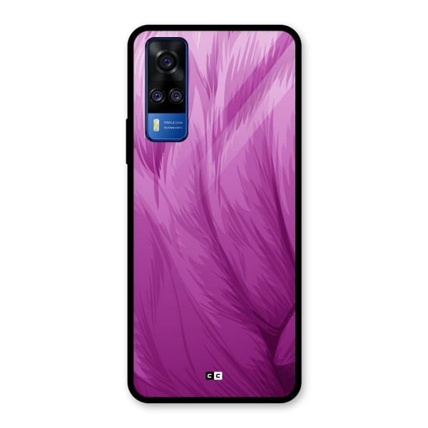 Lavender Furrs Glass Back Case for Vivo Y51