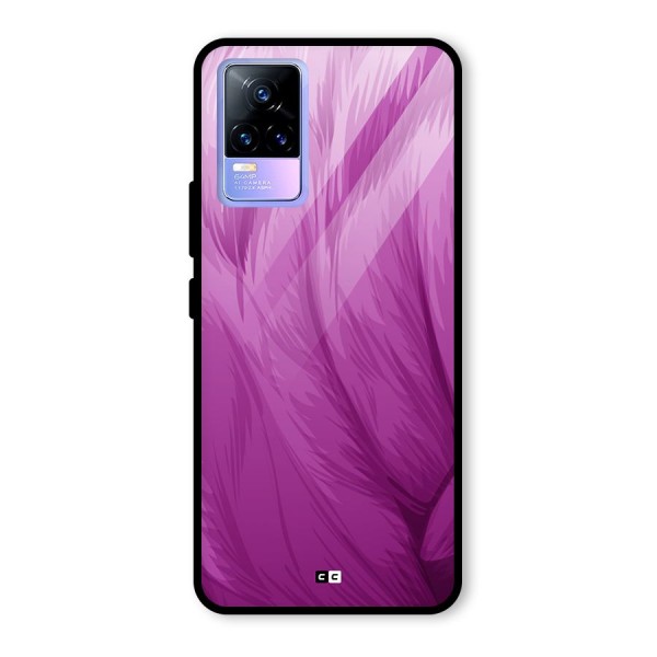 Lavender Furrs Glass Back Case for Vivo Y73