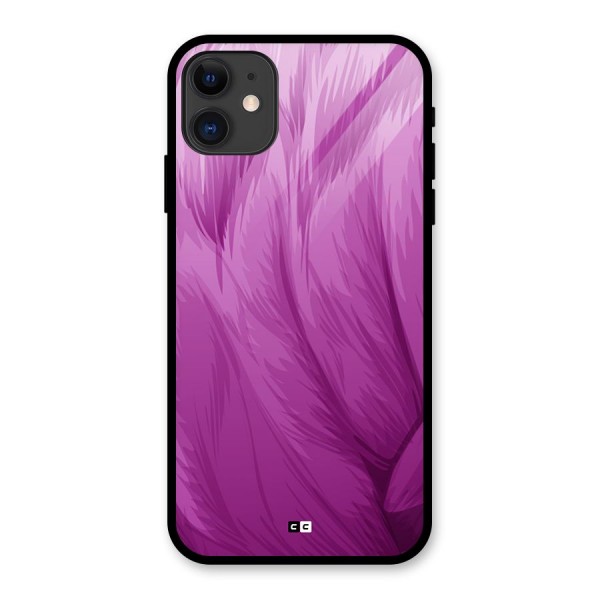 Lavender Furrs Glass Back Case for iPhone 11