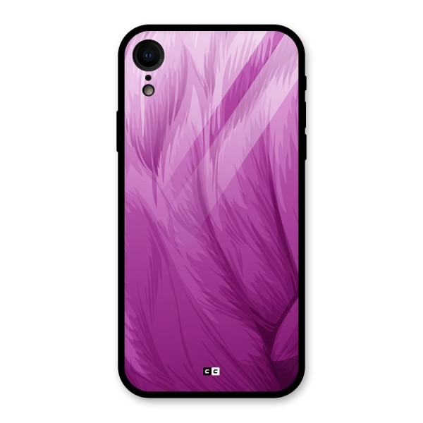 Lavender Furrs Glass Back Case for iPhone XR