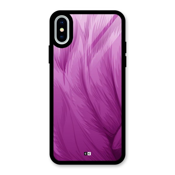 Lavender Furrs Glass Back Case for iPhone XS