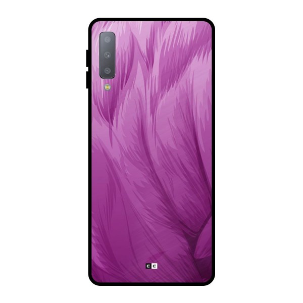 Lavender Furrs Metal Back Case for Galaxy A7 (2018)