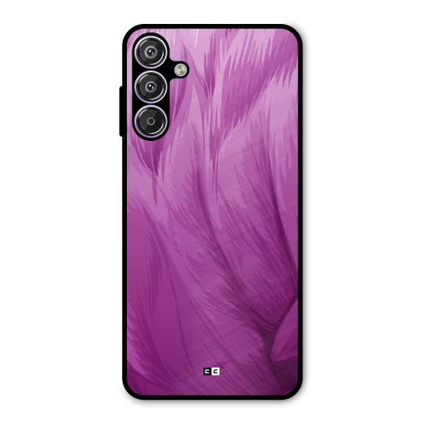 Lavender Furrs Metal Back Case for Galaxy F15