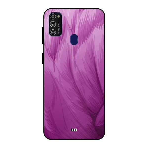 Lavender Furrs Metal Back Case for Galaxy M21