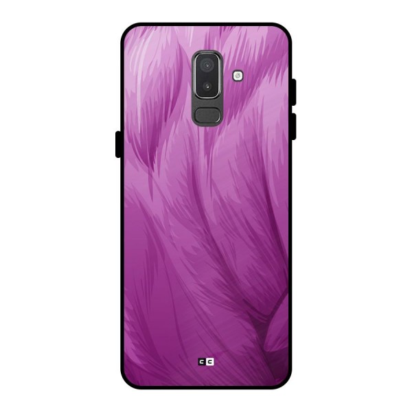 Lavender Furrs Metal Back Case for Galaxy On8 (2018)