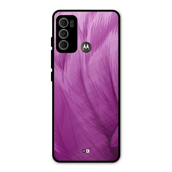 Lavender Furrs Metal Back Case for Moto G60