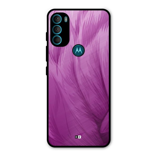 Lavender Furrs Metal Back Case for Moto G71 5G