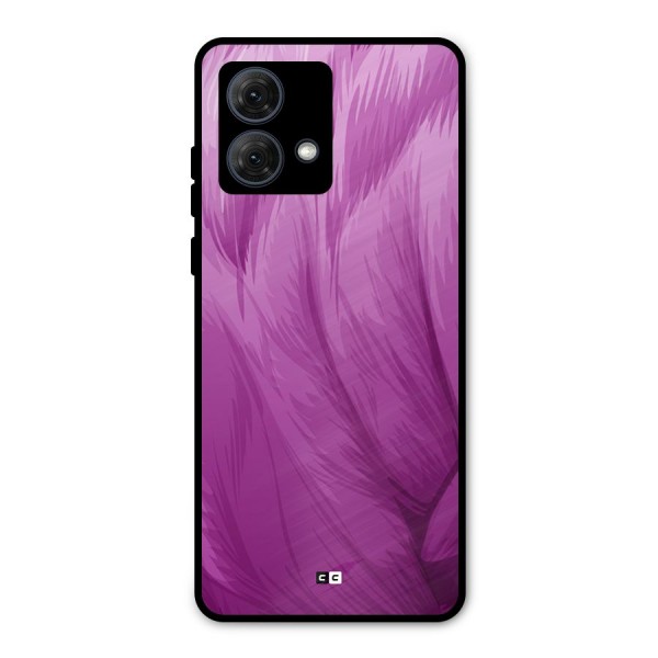 Lavender Furrs Metal Back Case for Moto G84