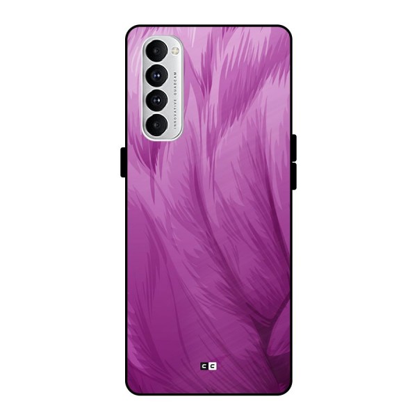 Lavender Furrs Metal Back Case for Oppo Reno4 Pro