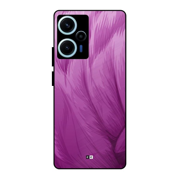 Lavender Furrs Metal Back Case for Poco F5