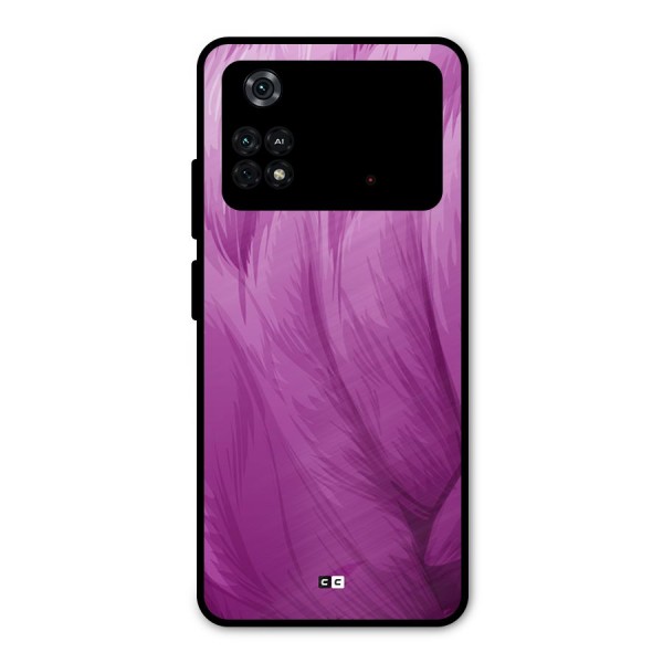 Lavender Furrs Metal Back Case for Poco M4 Pro 4G