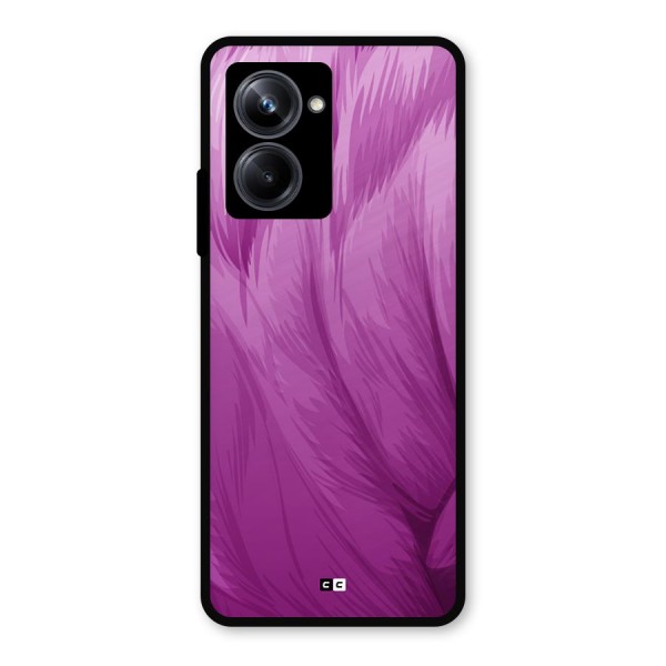 Lavender Furrs Metal Back Case for Realme 10 Pro