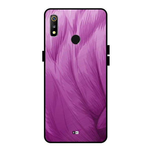 Lavender Furrs Metal Back Case for Realme 3