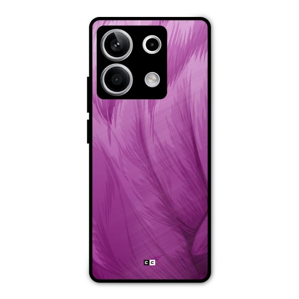 Lavender Furrs Metal Back Case for Redmi Note 13 5G