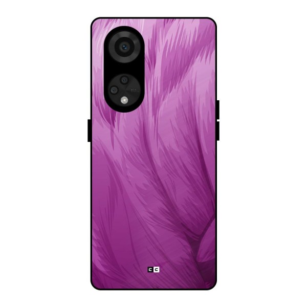 Lavender Furrs Metal Back Case for Reno8 T 5G