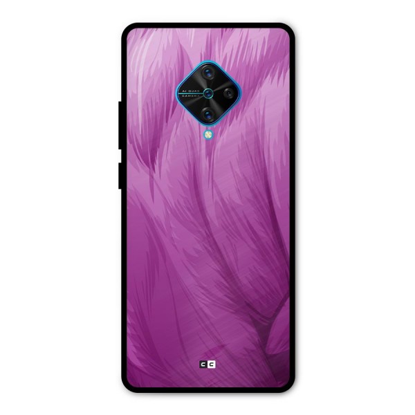 Lavender Furrs Metal Back Case for Vivo S1 Pro