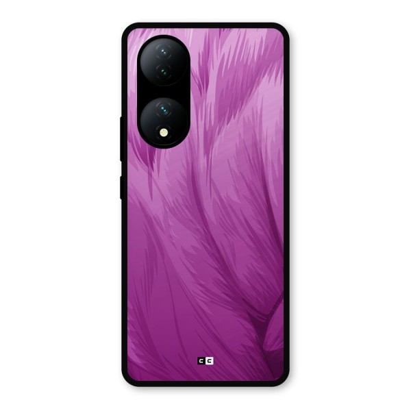 Lavender Furrs Metal Back Case for Vivo T2