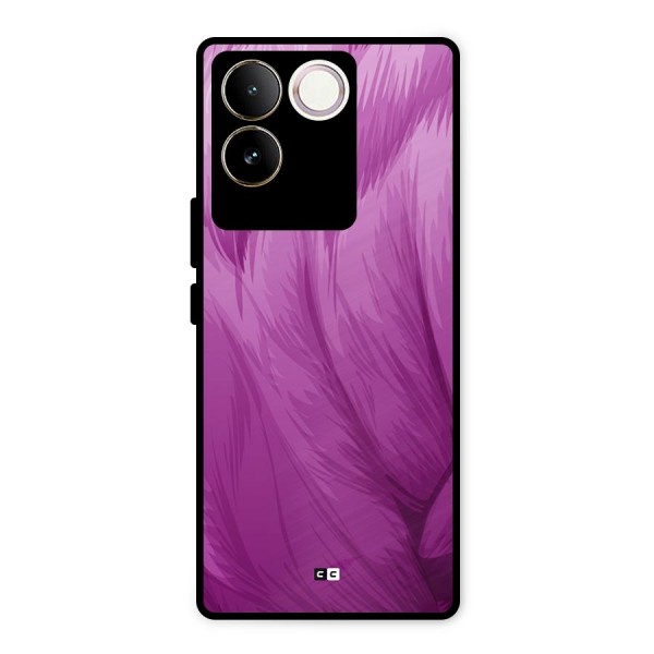 Lavender Furrs Metal Back Case for Vivo T2 Pro