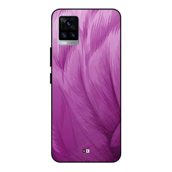 Lavender Furrs Metal Back Case for Vivo V20